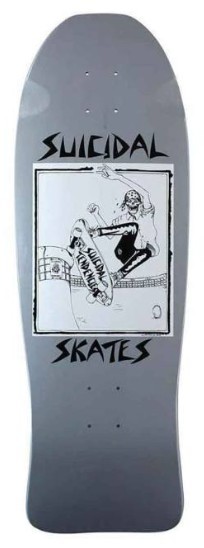 Dogtown x Suicidal Pool Skater Gray / Blue Pearl Fleck Reissue Skateboard Deck