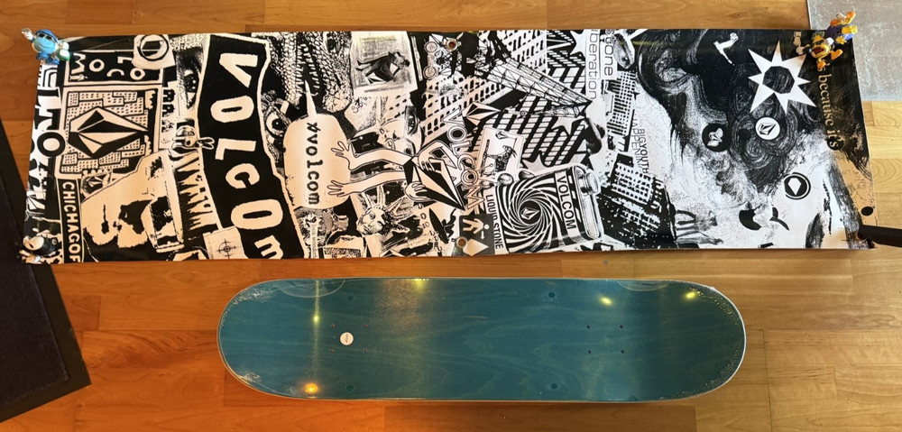 VOLCOM Snowboard Surf Skateboard Vintage Stone Banner Chicagof Dealer Poster