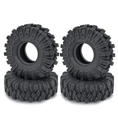AXSPEED 4pcs 1.0inch Rubber Tires, RC Crawler Wheel Tires Tyres 62mm for 1/18…