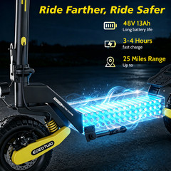 1200W Electric Scooter for Adult 48V13AH 28MPH 11» Off-road Commuting E-Scooter