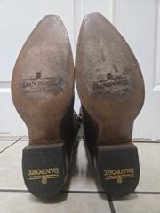 Dan Post Genuine Lizard Western Cowboy Snip Toe Boots Size 9D US