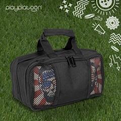 Cornhole Bag Carry Case – 8 Bag Carrying Case, Mesh View Windows, Name Tag Slots