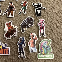 Mix 50 PCs Fortnite PC Epic Game Luggage Notebook Sticker-Lot A