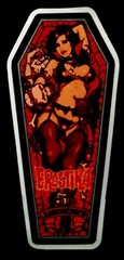 SEXY GIRL STICKER «EROSTIKA 5 ANNIVERSARY» 1 3/4 X 3 3/4″ GLOSSY