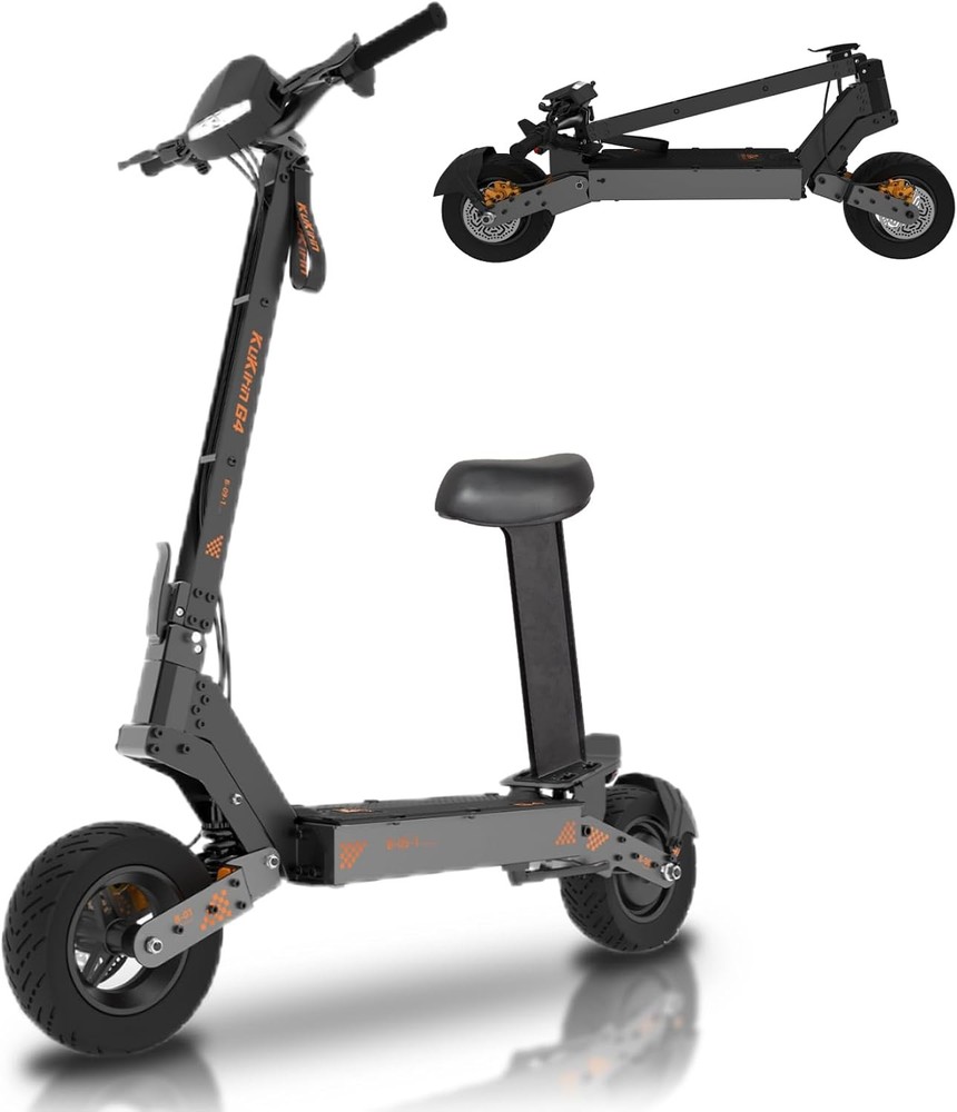 KUKIRIN 2000W Motor Electric Scooter 11″ Off-Road Tires 43 mph 43Mile Foldable