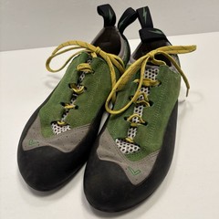 Womens Rock Climbing Shoe Evolv Nikita 10.5 Green/Gray High Frictio
