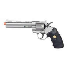 UKARMS Spring Airsoft Gun G36B Revolver Old West Silver