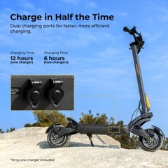Ausom F1 Max Adult Electric Scooter,2*1400W Motor,100km Max Range,Uphill 72%