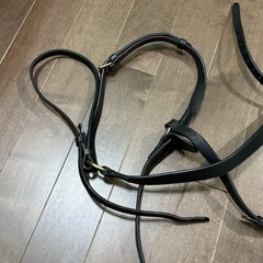 USED Leather Breastplate English Hunt Style for Horses