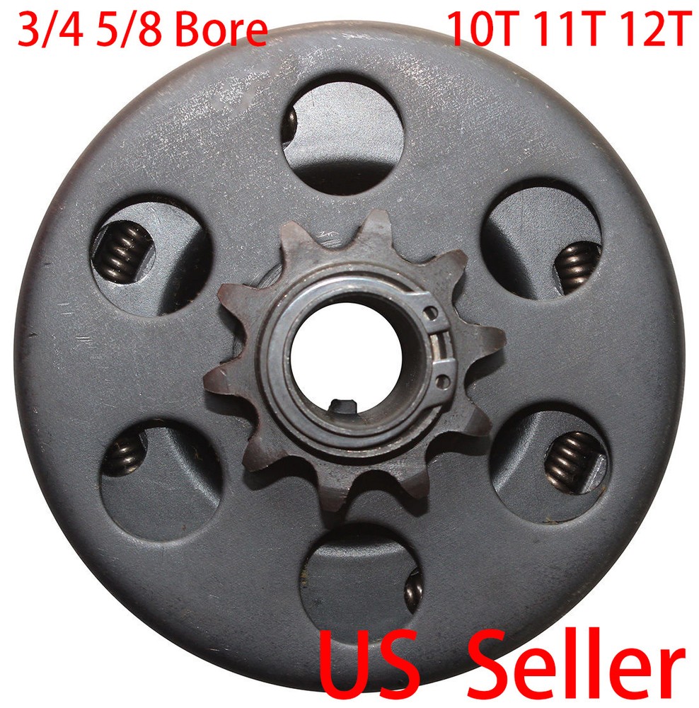 Centrifugal Go Kart Clutch Kit Minibike 3/4 5/8 Bore 10T 11T 12T Chain #35 40 41