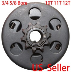 Centrifugal Go Kart Clutch Kit Minibike 3/4 5/8 Bore 10T 11T 12T Chain #35 40 41