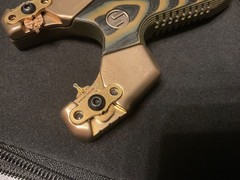 Limited Edition SimpleShot Slant Spartan #51/320, G10, Brass. Slingshot
