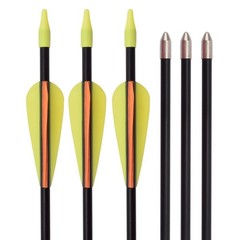 26 28 30 Inch Youth Arrows Fiberglass Archery Recurve Bow Target Arrows Practice