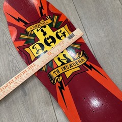 Vintage Dogtown Skateboard Cross Death To Invaders Hammer Head Retro Rare