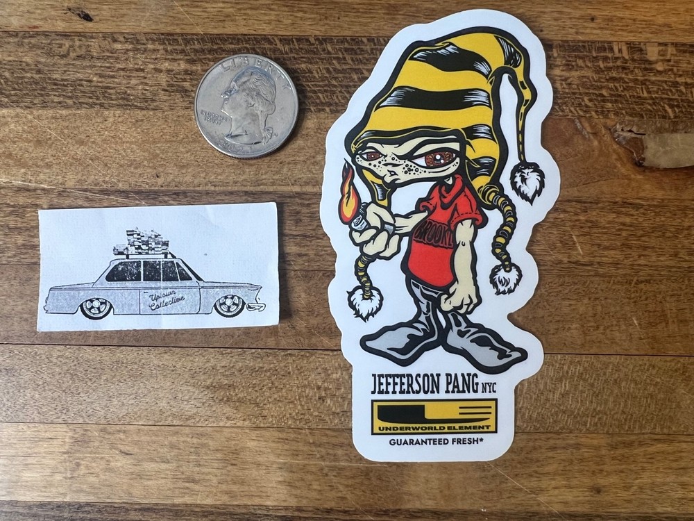 Underworld Element Skateboards Heritage Sticker Jeff Pang Guaranteed Fresh