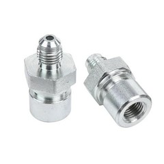 3AN Male to 3/8×24 Inverted Flare Fitting Zinc Steel 3AN to 3/8 x 24 – 2PCS