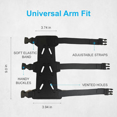 Archery Arm Guard, Adjustable Strap Buckle Bow Arm Guards & Forearm Protector Br