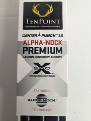 6- TenPoint EVO-X Center Punch 16″ Carbon Crossbow Bolts/Arrows w/ Alpha-Nock HP