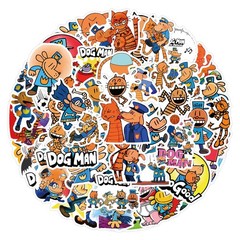 Mix 10/50 PCs Dog Man Cartoon Luggage Laptop Car Sticker -No Duplicate