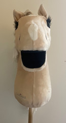Lemieux Hobby Horse “Popcorn” With Black Show Bridle, Slightly Used