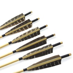 50 Pcs 3/4/5 Inch Archery Turkey Feather Fletching Right Wing Left Wing Feath…