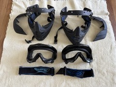 TWO (2) JT USA PAINTBALL FLEX 8 GOGGLES – BLUE (PLEASE READ DESCRIPTION)