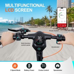 CUNFON Electric Scooter RS300 500W Peak Motor 19Mph 25Miles 360Wh Battery
