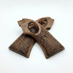 Heritage Arms Rough Rider Grips in Walnut with Scales and Carved American Eagle