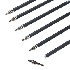 12/24/3648pcs 20″ Hunting Crossbow Bolts Carbon Arrows Half Moon Nock OD 8.8mm