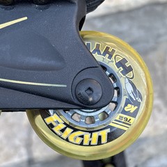 K2 Flight 76 Men’s US Size 9.5 Inline Skates Black Vintage Skate