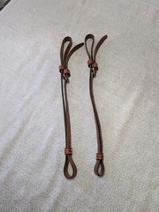 PAIR Of Replacement Breast Collar Tug Straps Western Leather FREE Shipping #2