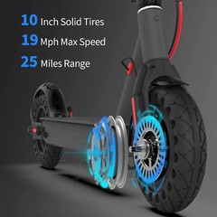 Hiboy S2 Pro Electric Scooter 25 Miles 19 MPH 10″ Solid Tire Folding Scooter APP