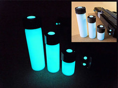 Glow-On® AQUA Glow Paint For Gun Sights, Fishing Lures, Lg 9.2 ml Vial, Bright