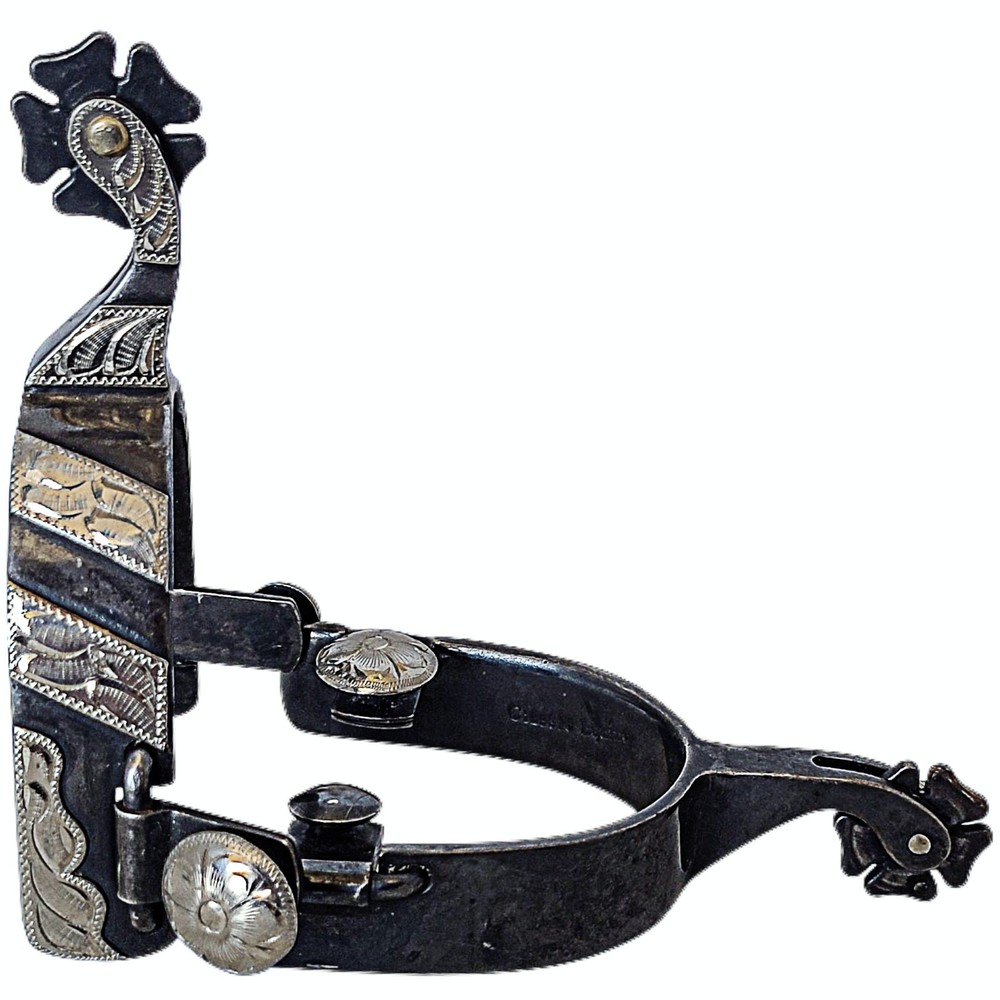 Classic Equine Cowboy Spurs Pair of 2 Right Side Straight Cloverleaf Spurs