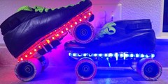 Roller Skate LED Changing Color Lights w/remote (PAIR) 60 Lights Per Meter