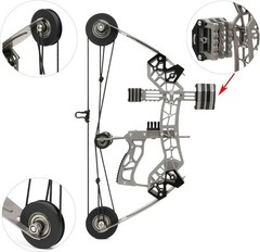 Compound Bow 12lbs, Archery Bow and Arrow Set, Shooting Range 40-50m, Gift