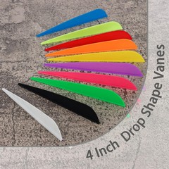 Arrows Vanes 4 Inch Plastic Feather Fletching for DIY Archery Arrows 50 Pack…