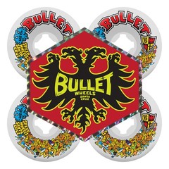Santa Cruz SLIME BALLS BULLET RIOT VOMITS Skateboard Wheels 60mm 97a WHITE