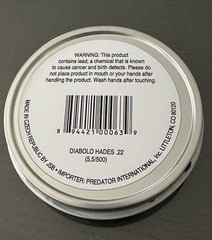 JSB Match 500 Count HADES Hollow Point 5.5mm .22 Caliber Premium Airgun Pellets
