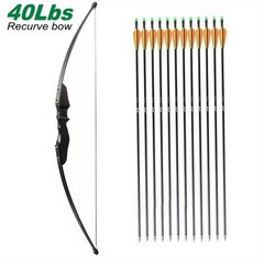 30/40lb RTH Recurve Bow and Arrow Set Archery for Beginner Outdoor Hunting