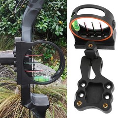 Archery Bow 3Pin Sight 0.029″ Optical Fiber Adjustable CompoundBow Shooting Hunt