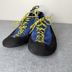 La Sportiva Blue Yellow Cliff Climbing Shoes Rock Outdoor Men’s US 9.5