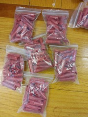 Arrow Nocks 24 Pcs 5/16″ red nylon plastic, glue on, archery