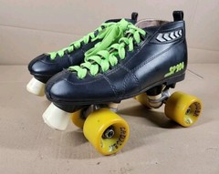 Vtg Labeda SP204 Roller Speed Skates Sz 6 Leather Quad Cruiser Pacer Derby