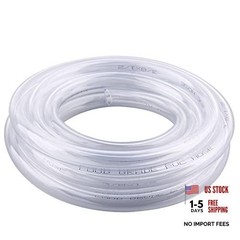 PVC Tubing Flexible Clear Vinyl Hose for Food Grade 10 Feet 3/8″ID X 1/2″OD
