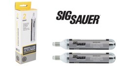Sig Sauer 90 Gram CO2 Cartridges 2 Count Prefilled Air Gun CO2 Cylinders AC-90-2