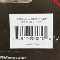 NEW First Strike Roscoe Constant Air Adapter (465-01-6010)