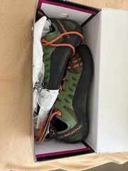 La Sportiva Tarantulace Climbing Shoes 42 US Men 9 Olive Tiger Orange NWB