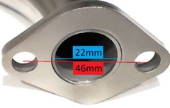 Mini Bike custom Exhaust Header Pipe for Predator 212cc & Honda GX200.