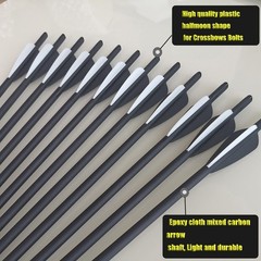 Archery 12-48pcs 20″ Crossbow Bolts Crossbow Arrow OD 8.8MM for Hunting Shooting